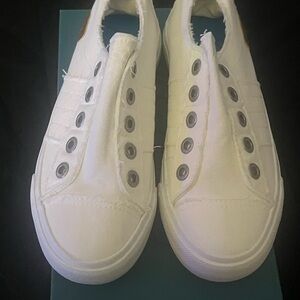 Blowfish White Slip-On Sneakers